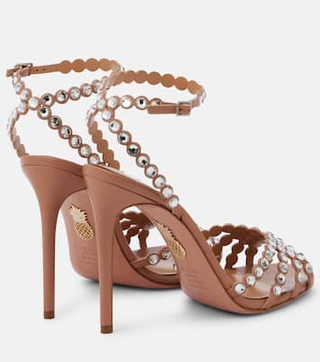Tequila embellished leather sandals | Aquazzura