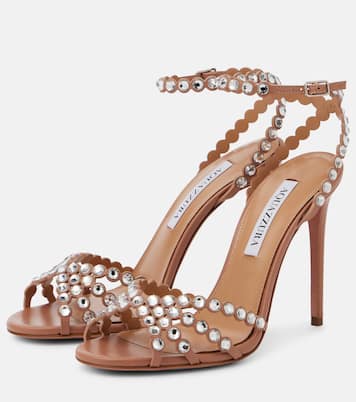 Tequila embellished leather sandals | Aquazzura