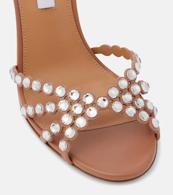 Tequila embellished leather sandals | Aquazzura