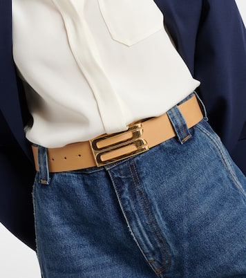Logo leather belt | Victoria Beckham