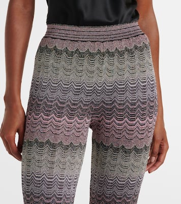 Zigzag high-rise flared pants | Missoni