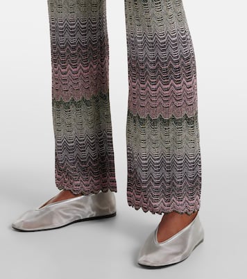 Zigzag high-rise flared pants | Missoni