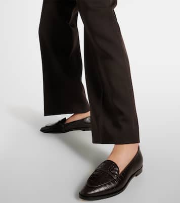 Barry embossed leather loafers | Malone Souliers