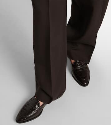 Barry embossed leather loafers | Malone Souliers
