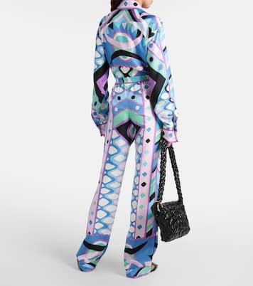 Pantaloni a gamba larga Vivara in seta | Pucci