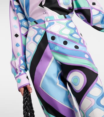 Pantaloni a gamba larga Vivara in seta | Pucci
