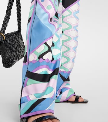 Pantaloni a gamba larga Vivara in seta | Pucci
