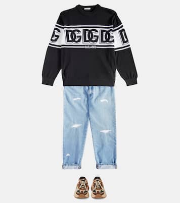 Baskets Daymaster DG à logo | Dolce&Gabbana Kids