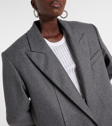 Blazer aus einem Wollgemisch | The Attico