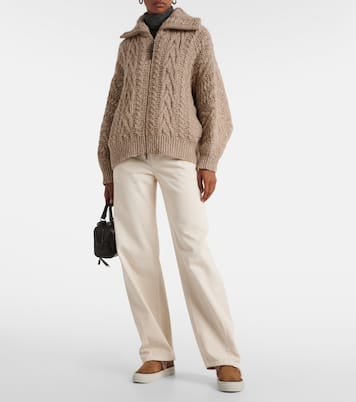 Baskets slip-on en daim et shearling | Brunello Cucinelli