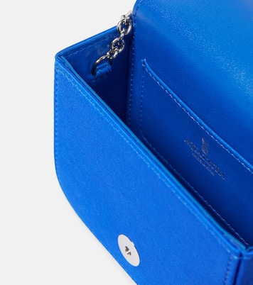 Schultertasche Mini aus Satin mit Kristallen | Aquazzura