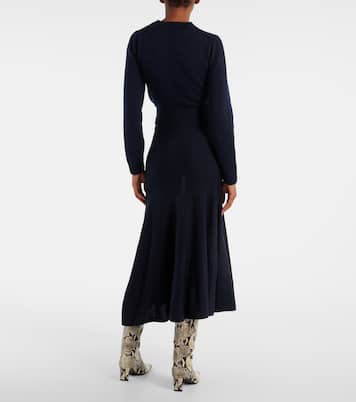 Jupe midi Mayu en laine | Khaite
