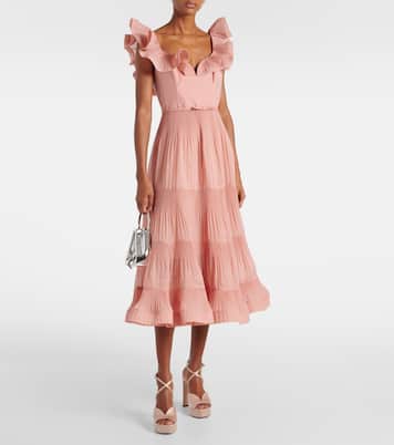Abito midi con volant | Zimmermann