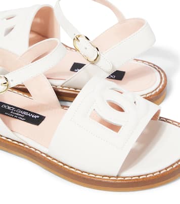 Sandalen aus Leder | Dolce&Gabbana Kids