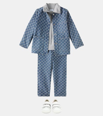 GG jacquard denim jacket | Gucci Kids