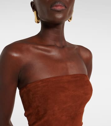 Abito midi Monica in suede | Stouls