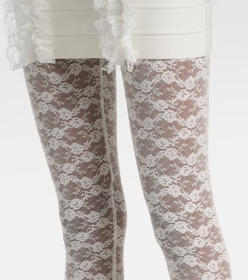 Collants en dentelle à fleurs | Self-Portrait