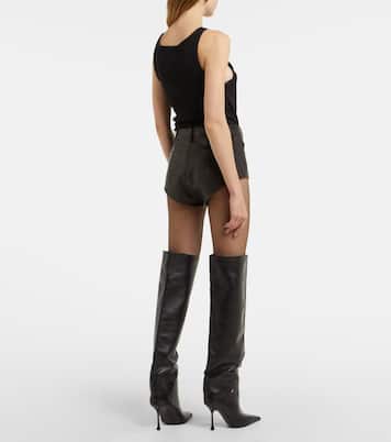High-rise leather shorts | Magda Butrym