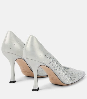Pumps Ziri 90 in suede con cristalli | Jimmy Choo