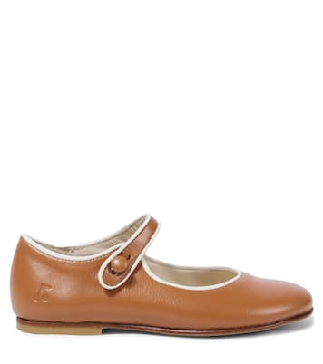 Ella leather Mary Jane flats | Bonpoint