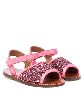 Glitter leather sandals | PèPè