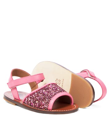 Glitter leather sandals | PèPè