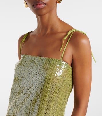 Midikleid Solid Sequins mit Pailletten | Adriana Degreas