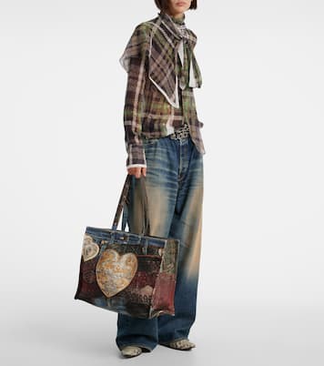 Embossed canvas tote bag | Acne Studios