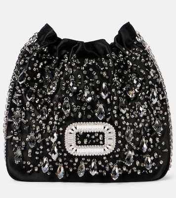 Secchiello Pilgrim Mini in raso | Roger Vivier
