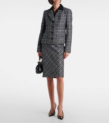 Giacca in misto lana, seta e lama | Dolce&Gabbana