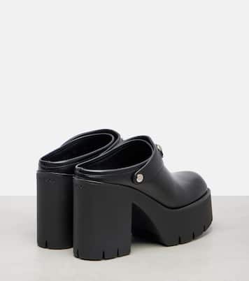 Mules Horsebit in pelle con plateau | Gucci