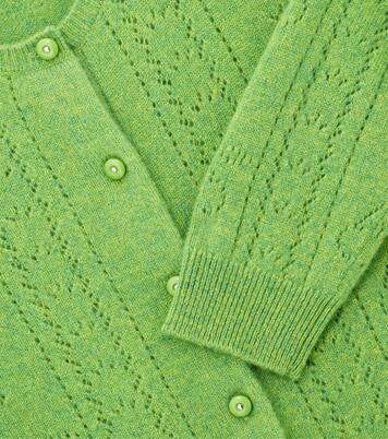Josiane pointelle cashmere cardigan | Bonpoint