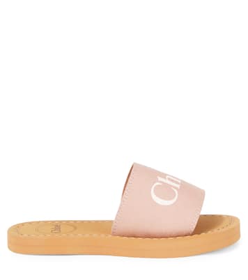 Bedruckte Pantoletten aus Canvas | Chloé Kids