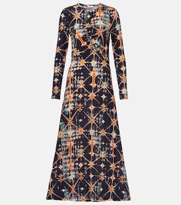 Abito midi Naia in jersey con stampa | Ulla Johnson