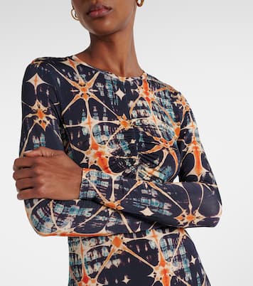 Abito midi Naia in jersey con stampa | Ulla Johnson