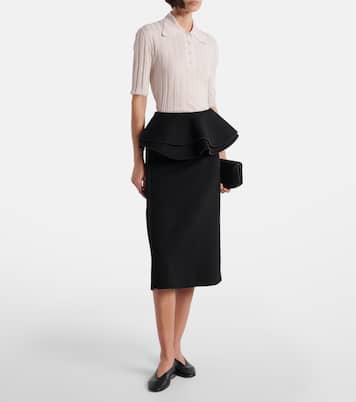 Polo in maglia di lana a coste | Plan C