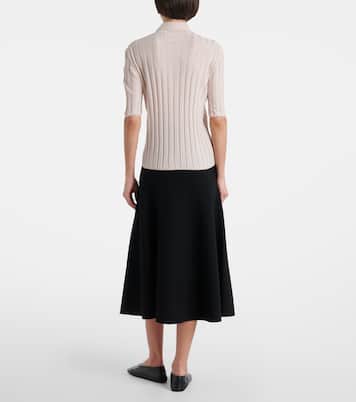 Polo in maglia di lana a coste | Plan C