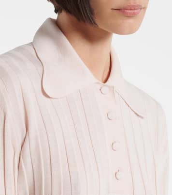 Polo in maglia di lana a coste | Plan C