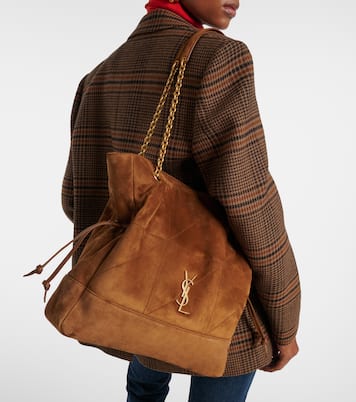 Jamie Shopping suede tote bag | Saint Laurent