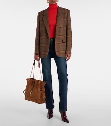 Jamie Shopping suede tote bag | Saint Laurent