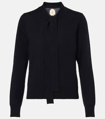 Tie-neck wool and cashmere sweater | Jardin des Orangers