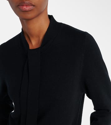 Tie-neck wool and cashmere sweater | Jardin des Orangers