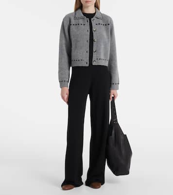 Wool and cashmere-blend cardigan | Jardin des Orangers