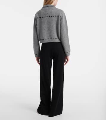 Wool and cashmere-blend cardigan | Jardin des Orangers
