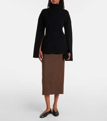 Alrose high-rise midi skirt | The Frankie Shop