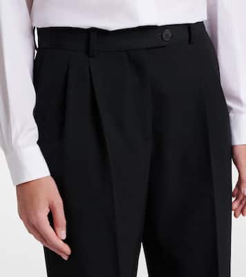 Virgil 울 개버딘 와이드 팬츠 | The Row