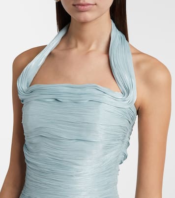 Pleated crêpe corset gown | Marmar Halim