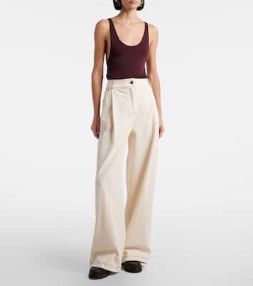 Pleated wide-leg jeans | Max Mara