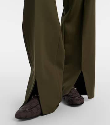 Mules Princetown de lona GG con Horsebit | Gucci