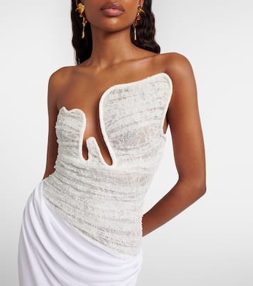 Salacia ruched lace and jersey gown | Christopher Esber